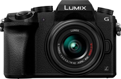  Panasonic - LUMIX G7 Mirrorless 4K Photo Digital Camera Body with 14-140mm f3.5-5.6 II Lens - Black