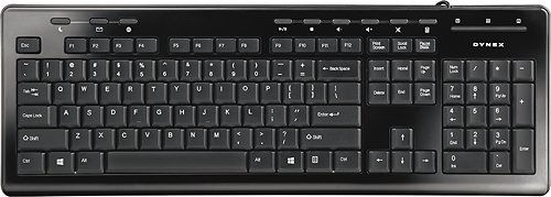  Dynex™ - USB Keyboard and USB Optical Mouse - Black