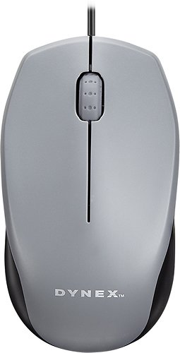  Dynex™ - USB Optical Mouse - Black, Gray