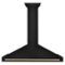 ZLINE - 48 inches - Convertible & Externally Vented - Wall Range Hood - Black Stainless Steel-Front_Standard