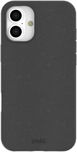 Pela - Phone Case with MagSafe Module for Apple iPhone 16 Plus + Bonus Custom Case Activation Code - Black