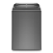 Whirlpool - 5.2/5.3 Cu. Ft. High Efficiency Smart Top Load Washer with 2 in 1 Removable Agitator - Chrome Shadow-Front_Standard