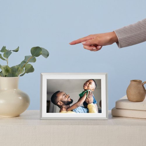 Aura Home Aura Carver Mat 10 Digital Wifi Photo Frame-Clay with Textured Mat - Clay (Light) WORLDWIDE DELIVERY