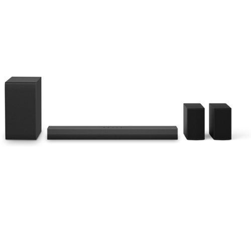 LG - Refurbished Excellent - S40TR 4.1 Channel Soundbar with Rear Speakers Dolby Digital & DTS Digital - Black-Front_Standard 