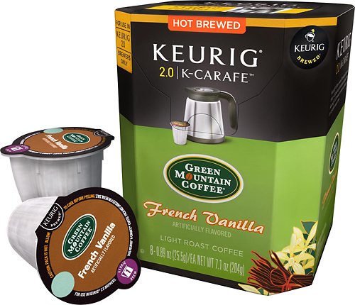  Keurig - Green Mountain French Vanilla K-Carafe Pods (8-Pack) - Multi