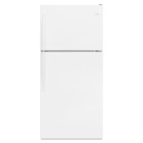 Front. Whirlpool - Whirlpool - 18.2 Cu. Ft. Wide Top-Freezer Refrigerator - White - White.