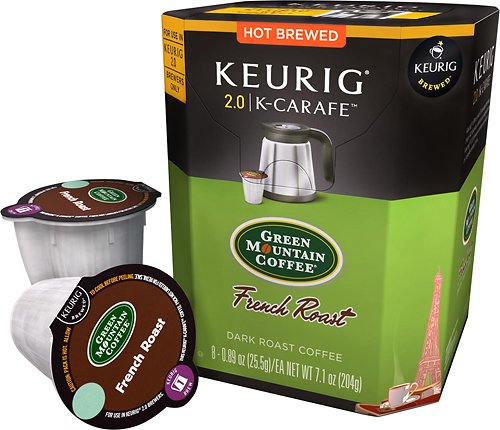  Keurig - Green Mountain French Roast K-Carafe Pods (8-Pack) - Multi