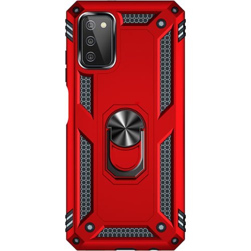 SaharaCase - Military Kickstand Case for Samsung Galaxy A03 and A03s - Red