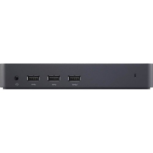 Dell - D3100 USB 3.0 Docking Station- HDMI - DP  - Ethernet - USB-C - USB-A - Headphone and audio output -Plug and Play - Black