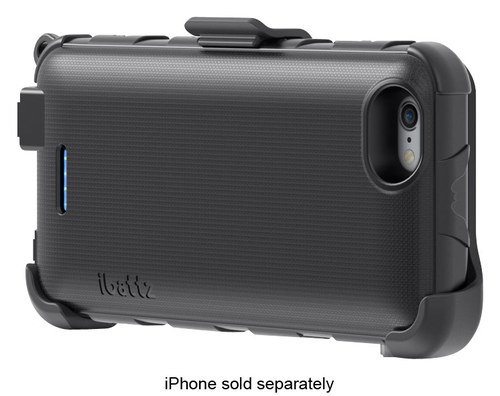  iBattz - Invictus Armor External Battery Case for Apple® iPhone® 6 - Black