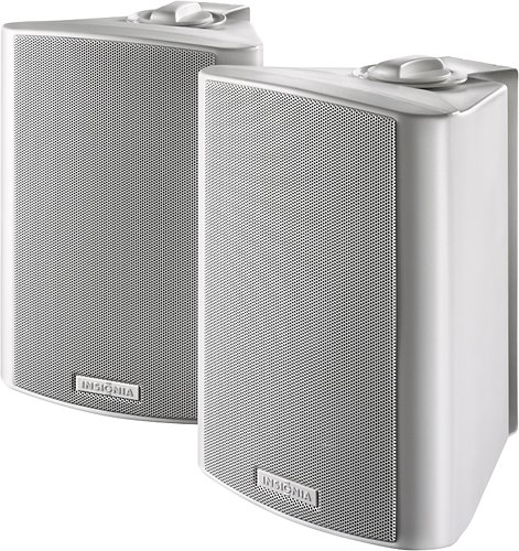  Insignia™ - 120W 2-Way Indoor/Outdoor Speakers (Pair) - white