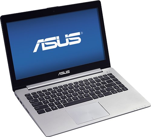  ASUS - Ultrabook 14&quot; Touch-Screen Laptop - Intel Core i3 - 4GB Memory - 500GB Hard Drive - Black/Silver
