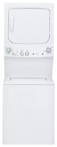  GE - Unitized Spacemaker 3.2 Cu. Ft. 11-Cycle Washer and 5.9 Cu. Ft. 4-Cycle Dryer Electric Laundry Center
