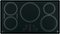 GE Profile - 36" Built-In Electric Induction Cooktop - Black on Black-Front_Standard