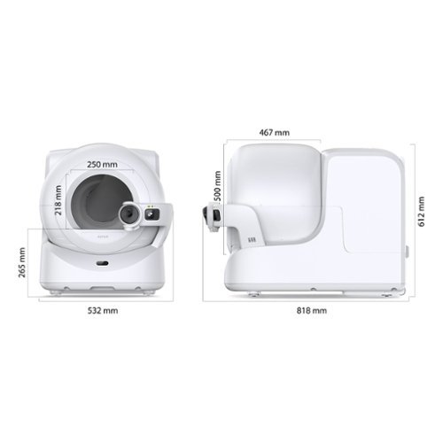 Petkit Purobot Ultra Self-Cleaning AI Litter Box with Facial Recognition - White BUY IN UAE