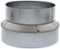 Zephyr - Duct 8 In. to 6 In. Round Reducer for Range Hood - Silver-Front_Standard
