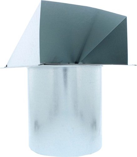 Zephyr - Duct 7 In. Round Inlet Cap with Bird Screen for Range Hood - Silver