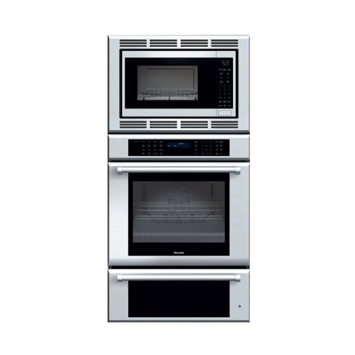 Thermador - Masterpiece Series 30" Built-In Electric Convection Combination Wall Oven with Microwave - Silver-Front_Standard 