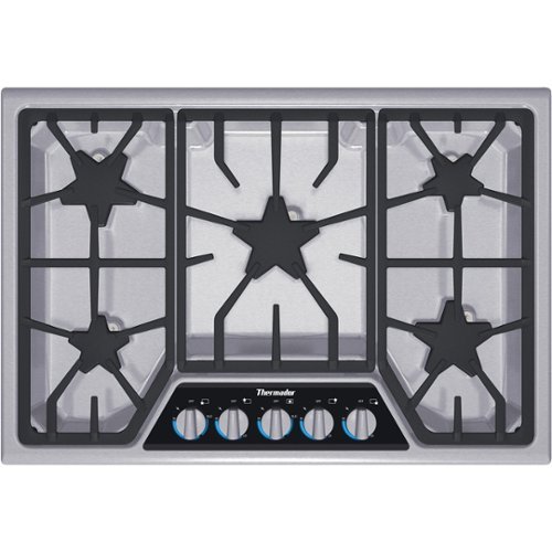 Thermador - MASTERPIECE SERIES 30" Gas Cooktop - Stainless Steel-Front_Standard 