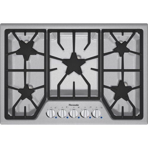 Thermador - MASTERPIECE SERIES 30" Gas Cooktop - Stainless Steel-Front_Standard 