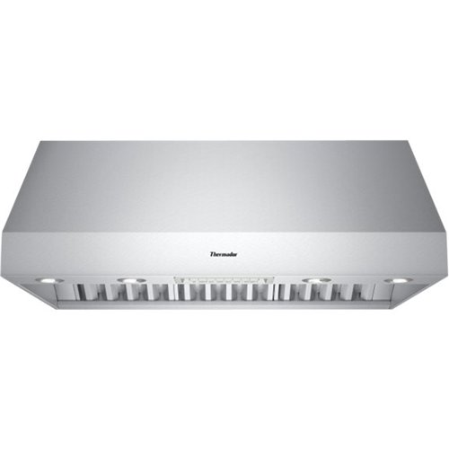 Thermador Professional - 36 inches - Externally Vented - Wall Range Hood - Brushed Stainless Steel-Front_Standard 