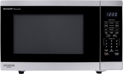 Sharp - 1.4 cu ft Countertop Microwave With Sensor Cooking - Stainless Steel