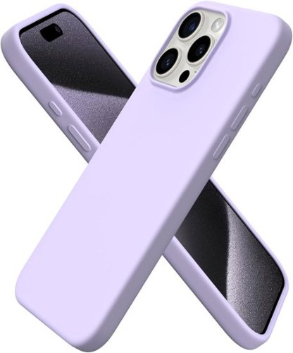 Ornarto - Compatible with iPhone 15 Pro Max Case 6.7", Slim Liquid Silicone Full Covered Protective Cover - Pastel Lilac-Front_Standard 