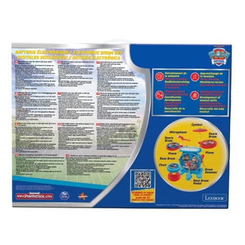 Lexibook Paw Patrol My Rock Band Electronic Luminous Drums Set