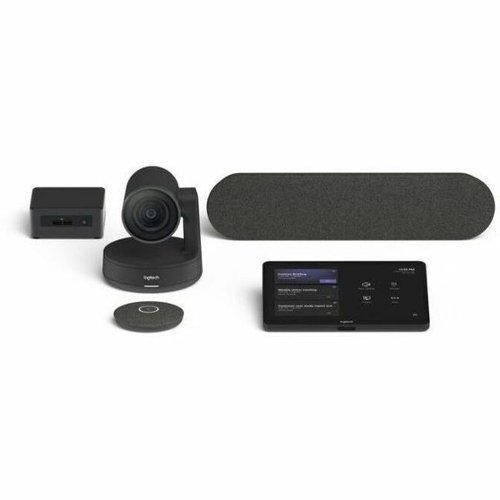 Logitech - Medium Microsoft Teams Rooms with Tap + Rally System + ASUS® NUC - For Collaboration Space, Video - Graphite-Front_Standard 