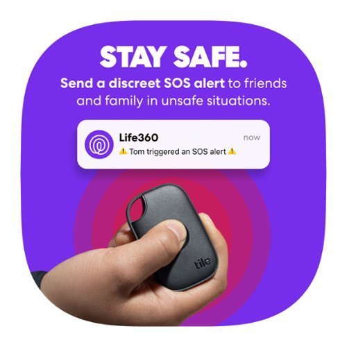 Tile by Life360 Life360 Tile Pro Powerful Bluetooth Tracker, Key Finder and Item Locator. iOS & Android Compatible. 1-Pack - Black HOW TO BUY