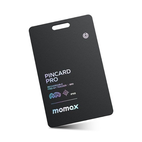 MOMAX Key Finder, Works with Apple Find My iOS Only, Key Locator Tracker for Luggage, Suitcase, Wallet, Pet, Kid - Black