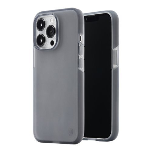 BodyGuardz - Solitude Case for Apple iPhone 13 Pro with Pureguard - Smoke-Front_Standard 