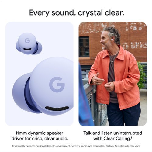 Google Pixel Buds 2a - Wireless Earbuds with Active Noise Cancellation - Bluetooth Headphones - Hazel GLOBAL SHIPPING