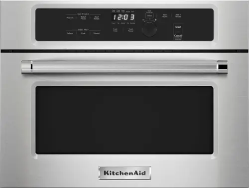 Front. KitchenAid - 1.4 Cu. Ft. Built-In Microwave - Stainless Steel.