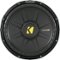 KICKER - CompS 12" Single-Voice-Coil 4-Ohm Subwoofer - Black-Front_Standard