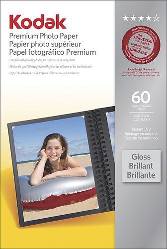  Kodak - Premium Gloss Photo Paper - White