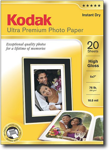  Kodak - Ultra High-Gloss Photo Paper - White