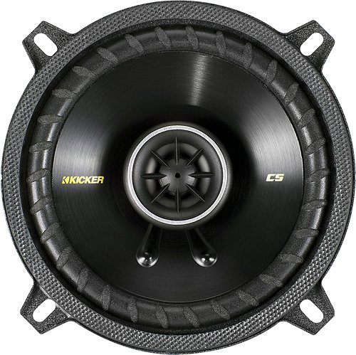  KICKER - 5-1/4&quot; Coaxial Car Speakers with Polypropylene Cones (Pair) - Black