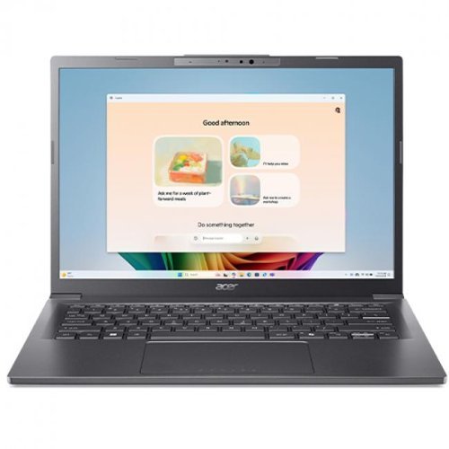 Acer - Refurbished Excellent - Aspire 14" WUXGA Touchscreen AI Copilot+ PC Ultra 5-226V 16GB RAM 512GB SSD Steel - Gray-Front_Standard 