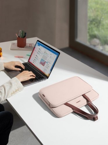 tomtoc Versatile-A12 Laptop Shoulder Case Bag for 14 inch MacBook Pro, 13 MacBook Air & Pro, Microsoft Surface Laptop - Blush Pink BUY IN AUSTRALIA