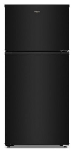Whirlpool - 28 in. Wide 14.3 cu. ft. Top Freezer Refrigerator with Total Coverage Cooling - Black