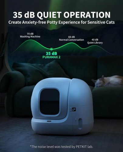 Petkit PuraMax 2 Upgraded self-Cleaning Wifi Enabled Automatic Cat Litter Box for Multiple Cats with Litter Mat - White BUY IN MIDDLE EAST
