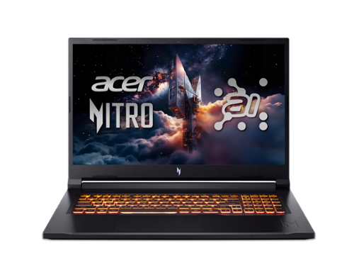 Acer - Nitro V 17.3" FHD IPS Gaming Laptop ANV17-41-R8ML NVIDIA GeForce RTX 5060 16GB RAM 512GB Storage - Black-Front_Standard 