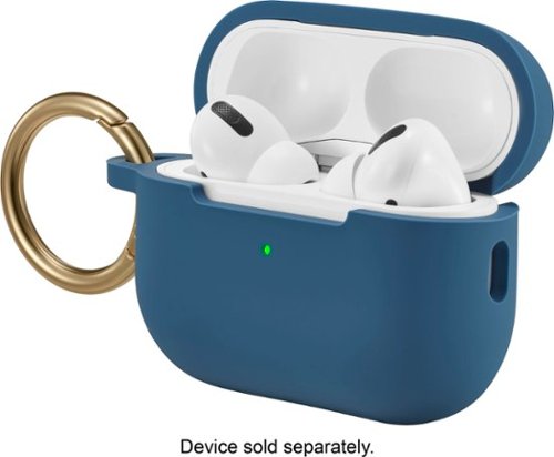 Best Buy essentials™ Silicone Case for Apple AirPods Pro 1st and 2nd Generations - Blue WORLDWIDE DELIVERY