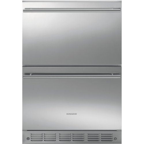  Monogram - 5.1 Cu. Ft. Built-In Compact Refrigerator - Stainless steel