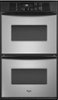 Whirlpool - 24" Built-In Double Electric Wall Oven - Stainless steel-Front_Standard