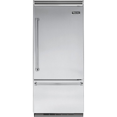 Viking - Professional 5 Series Quiet Cool 20.4 Cu. Ft. Bottom-Freezer Built-In Refrigerator - Stainless steel