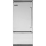 Viking - Professional 5 Series Quiet Cool 20.4 Cu. Ft. Bottom-Freezer Built-In Refrigerator - Stainless steel - Front_Standard