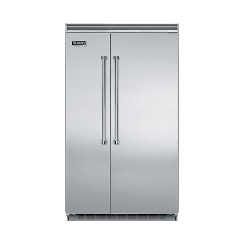 Viking - Professional 5 Series Quiet Cool 29.1 Cu. Ft. Side-by-Side Built-In Refrigerator - Stainless Steel