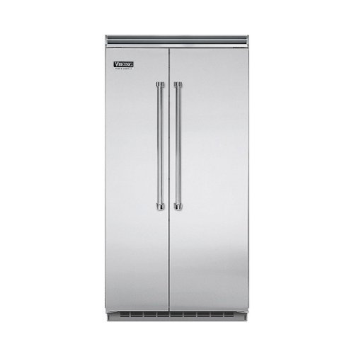 Viking - Professional 5 Series Quiet Cool 25.3 Cu. Ft. Side-by-Side Built-In Refrigerator - Stainless Steel